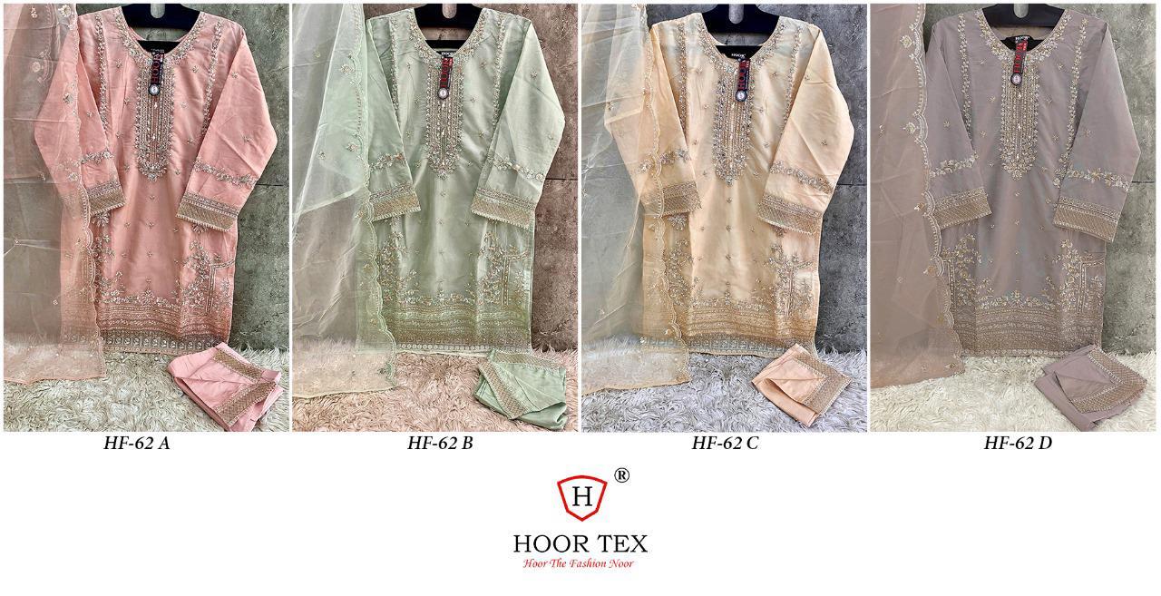 Hoor Tex Hf-62,A To D Heavy Organza Wholesale Pakistani Readymade Eid Collection - Image 9