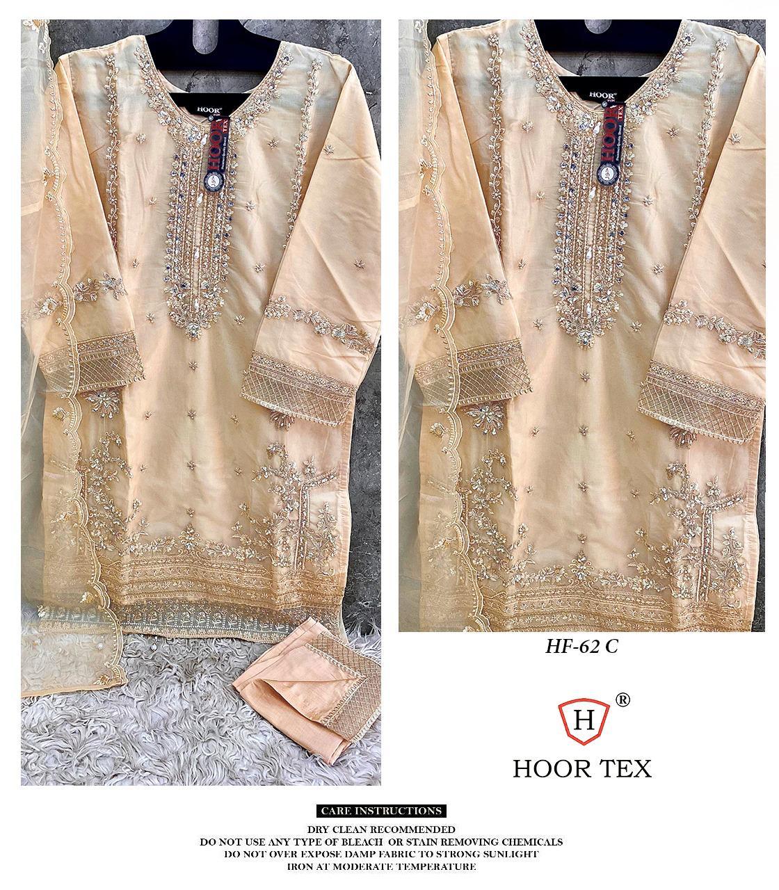 Hoor Tex Hf-62,A To D Heavy Organza Wholesale Pakistani Readymade Eid Collection - Image 3
