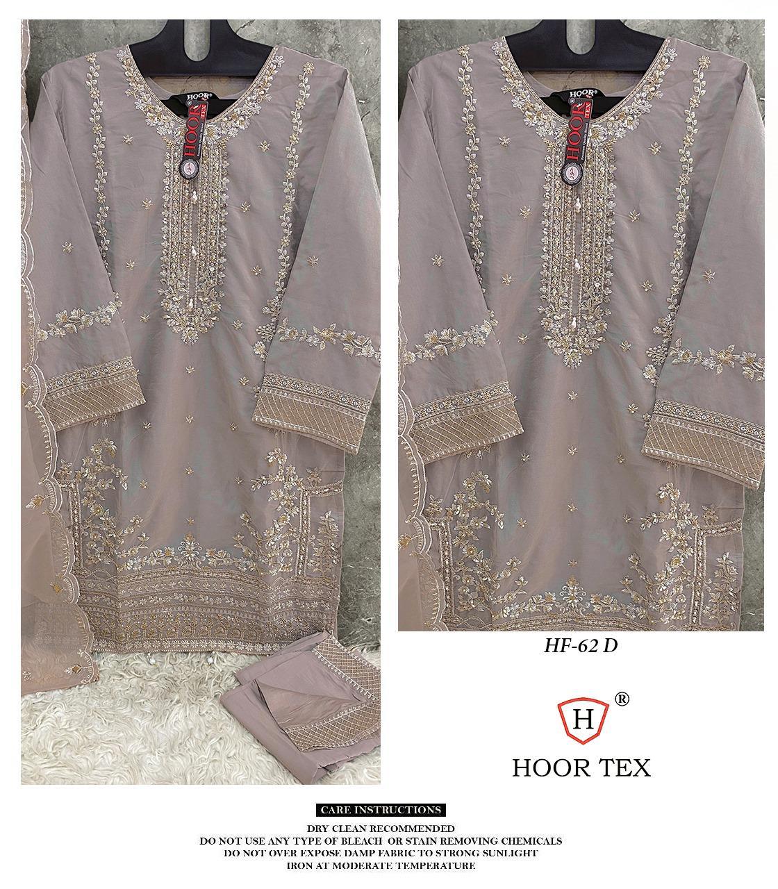 Hoor Tex Hf-62,A To D Heavy Organza Wholesale Pakistani Readymade Eid Collection - Image 4