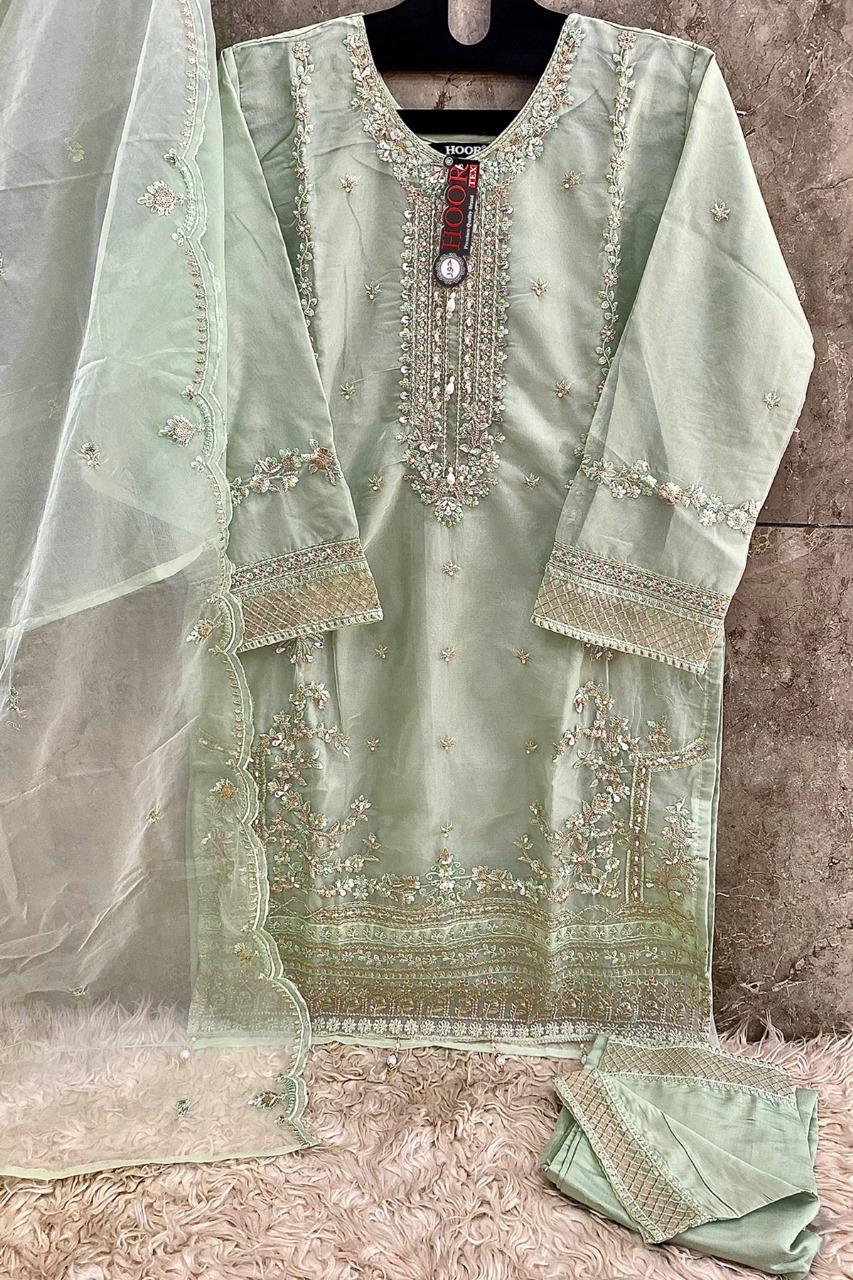 Hoor Tex Hf-62,A To D Heavy Organza Wholesale Pakistani Readymade Eid Collection - Image 6