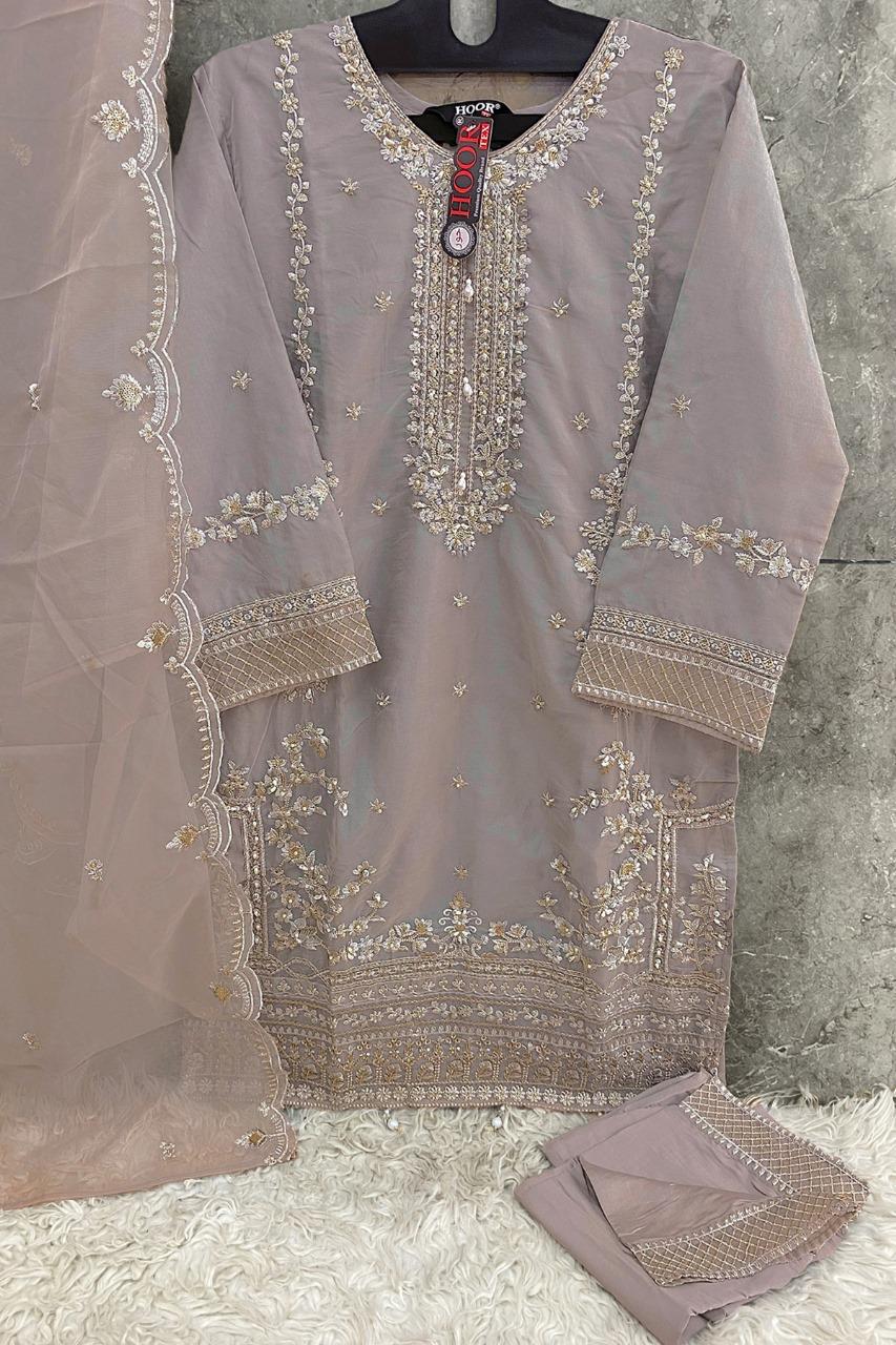 Hoor Tex Hf-62,A To D Heavy Organza Wholesale Pakistani Readymade Eid Collection - Image 7