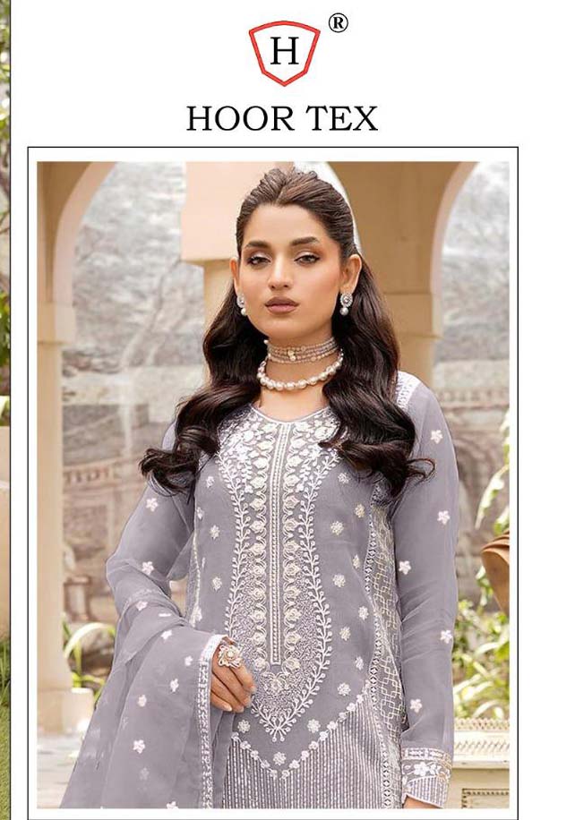 Hoor Tex Or-68,I To L Heavy Organza Wholesale Pakistani Eid Collection