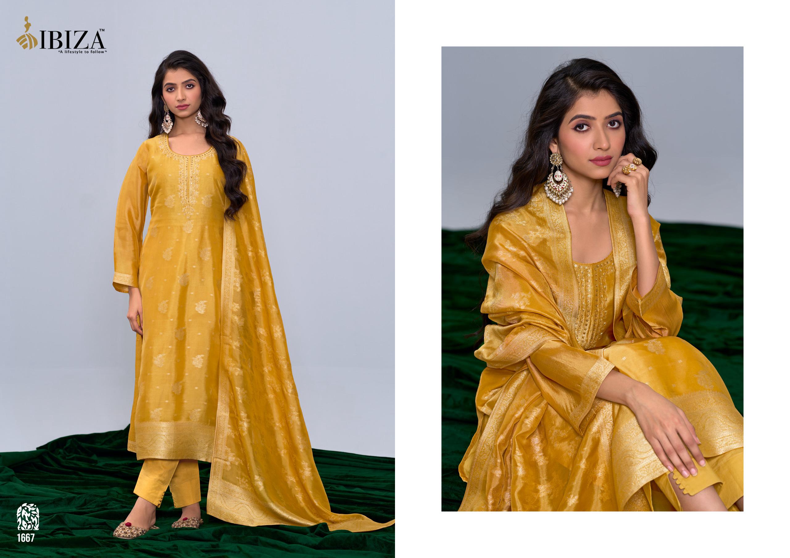 Ibiza Adira Pure Kosa Silk Jacquard Salwar Suit Wholesale Catalog - Image 5