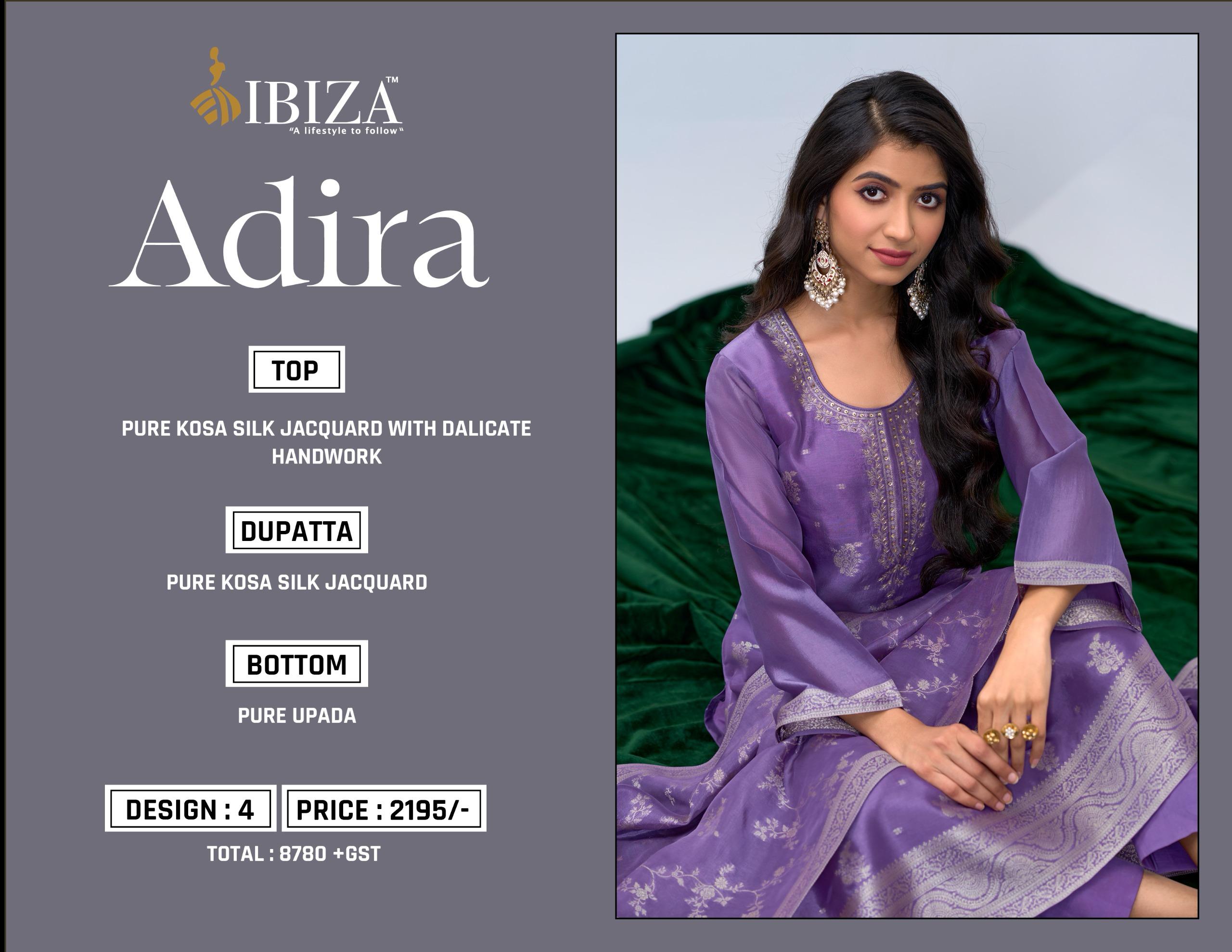 Ibiza Adira Pure Kosa Silk Jacquard Salwar Suit Wholesale Catalog - Image 6