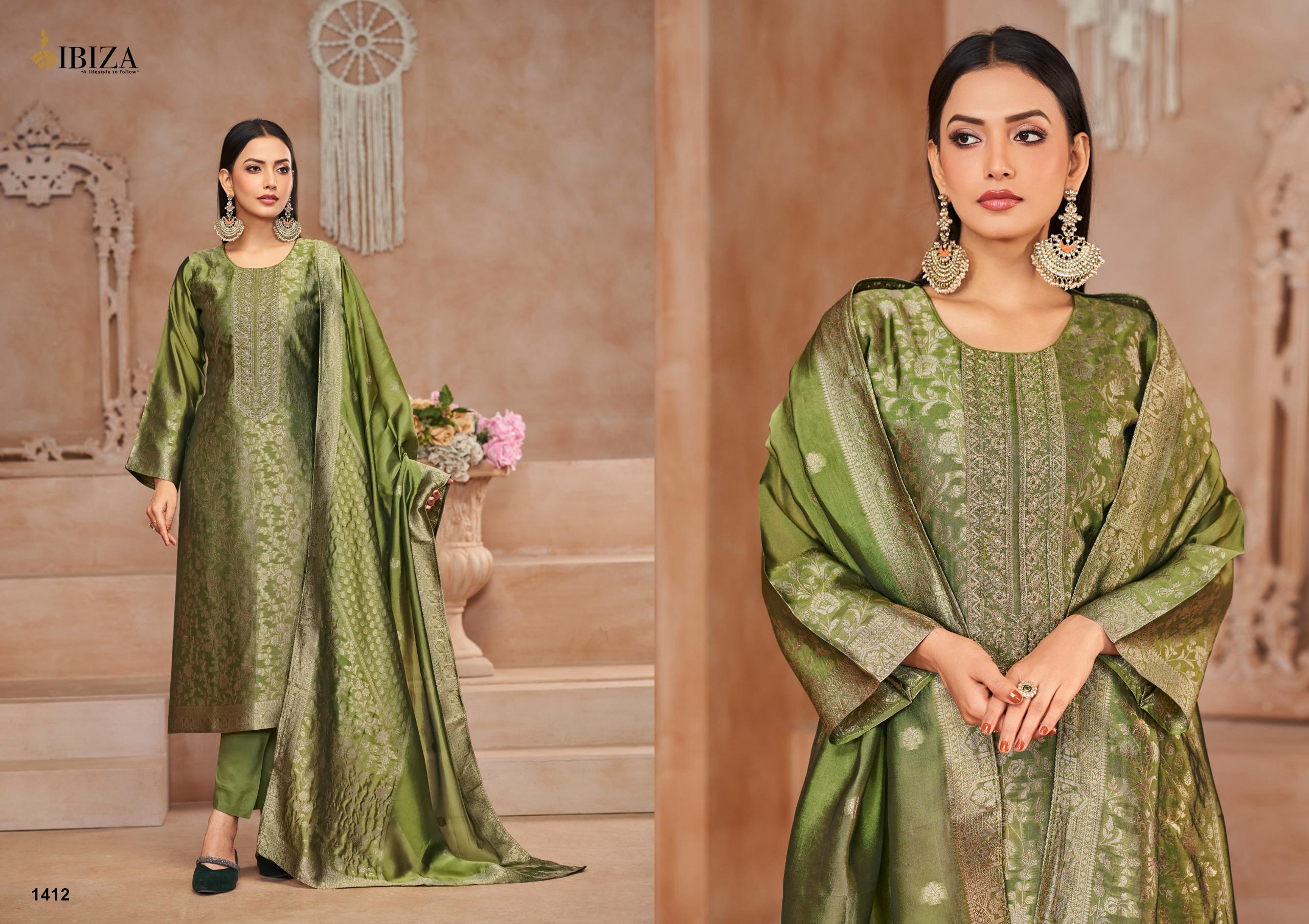 Ibiza Alisa Banglory Silk Jacquard Wholesale Salwar Kameez Collection - Image 2