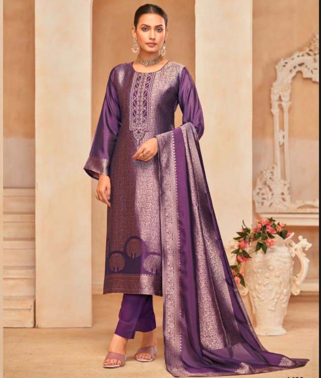 Ibiza Sakhi Vol-7 Pure Banglory Silk Jacquard Wholesale Designer Salwar Suit Catalog