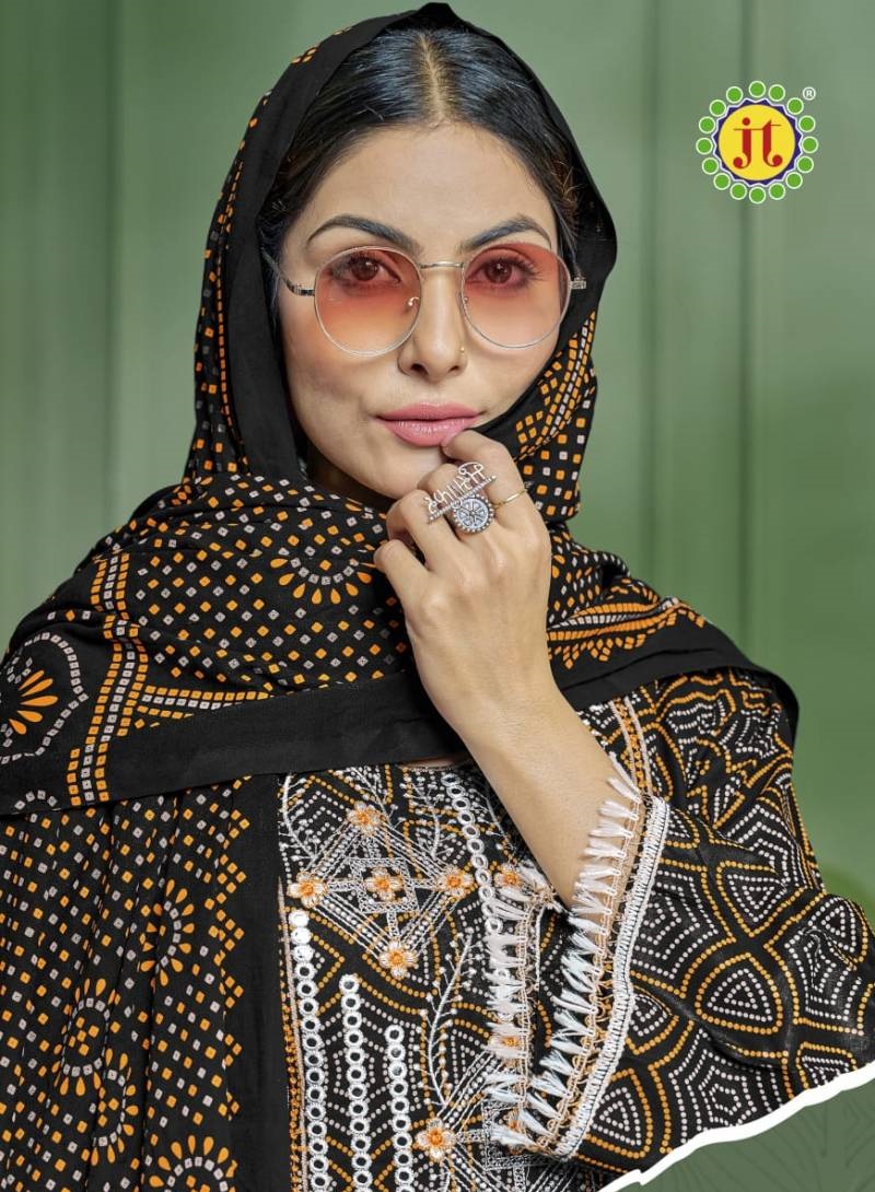 Jt Kilory Rayon Embroidered Wholesale Dresws Material Collection