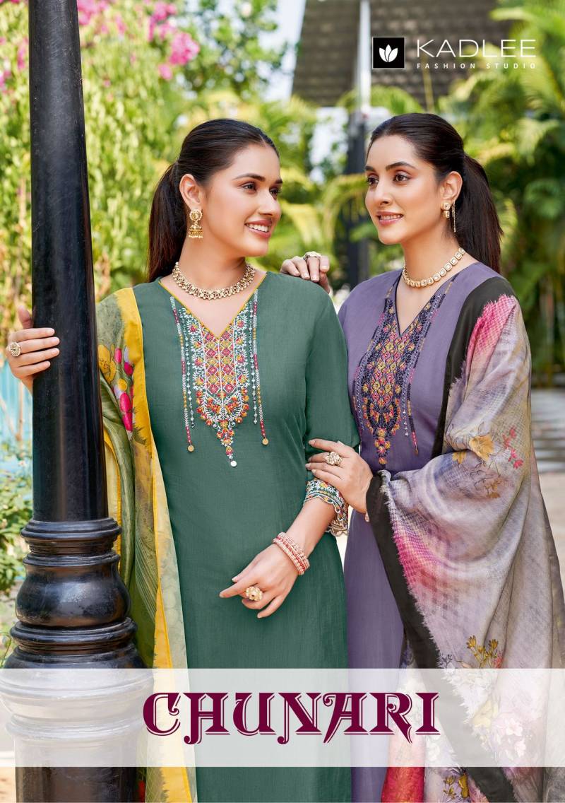 Kadlee Chunari Chunari Wholesale Designer Kurti Bottom With Dupatta Collection