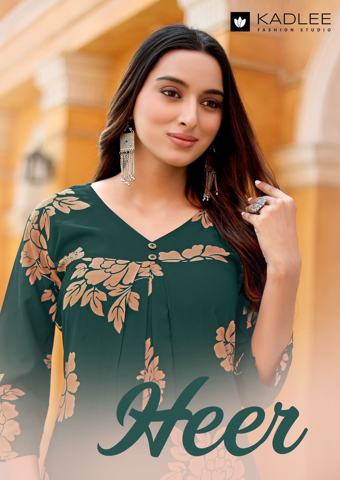 Kadlee Heer Rayon Print Wholesale Kurti With Bottom Catalog