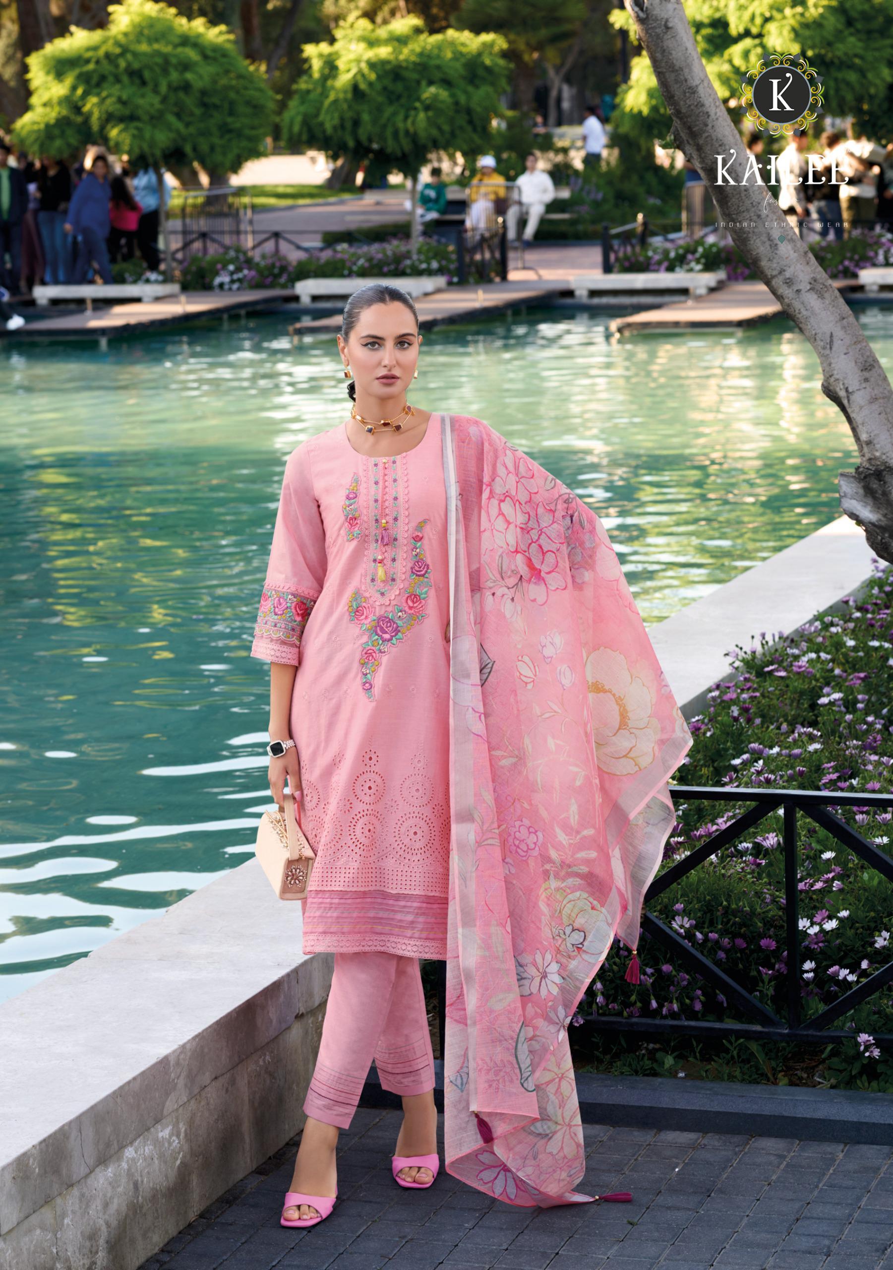 Kailee Suffy Cotton Chikankari Wholesale Readymade Salwar Suit Catalog - Image 3