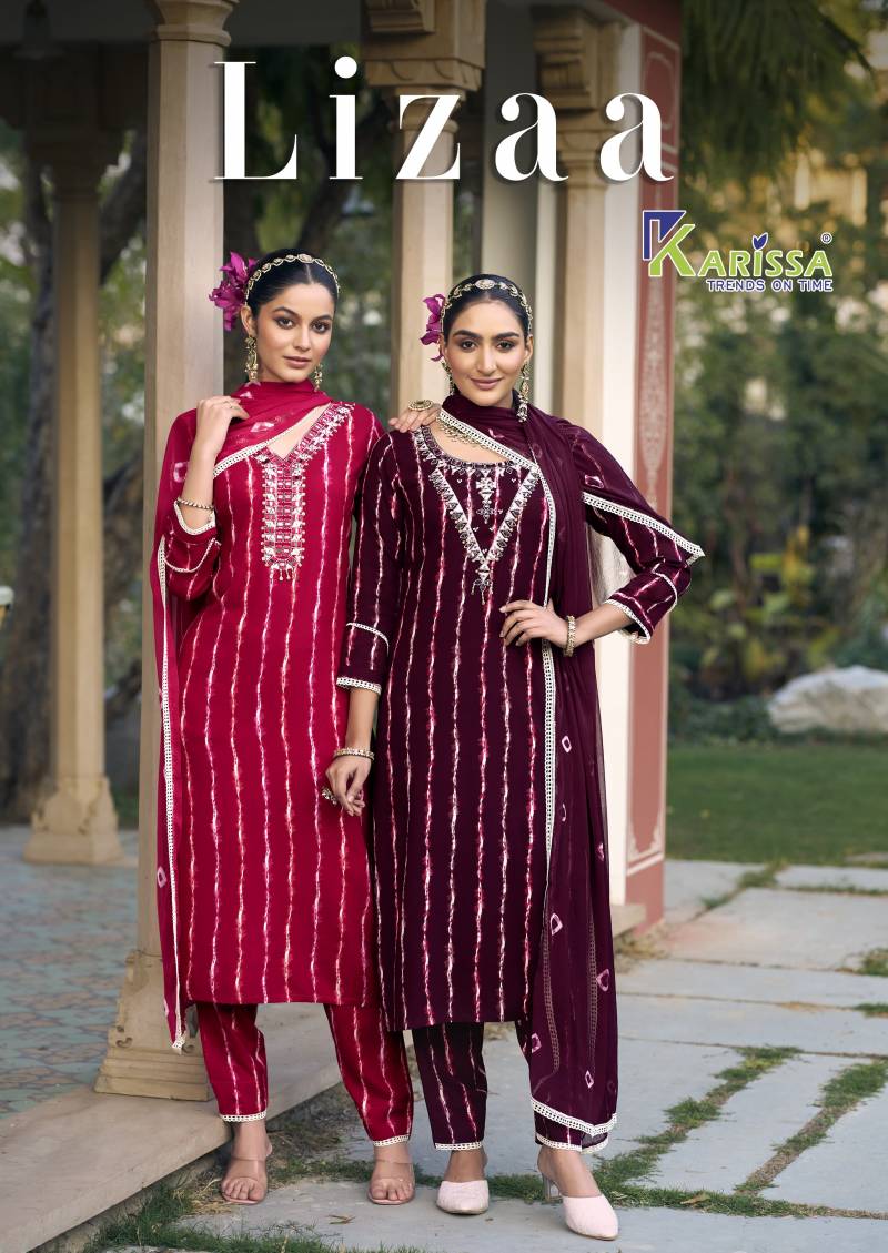 Karissa Lizaa Rayon Printed Wholesale Kurti Bottom With Dupatta Collection
