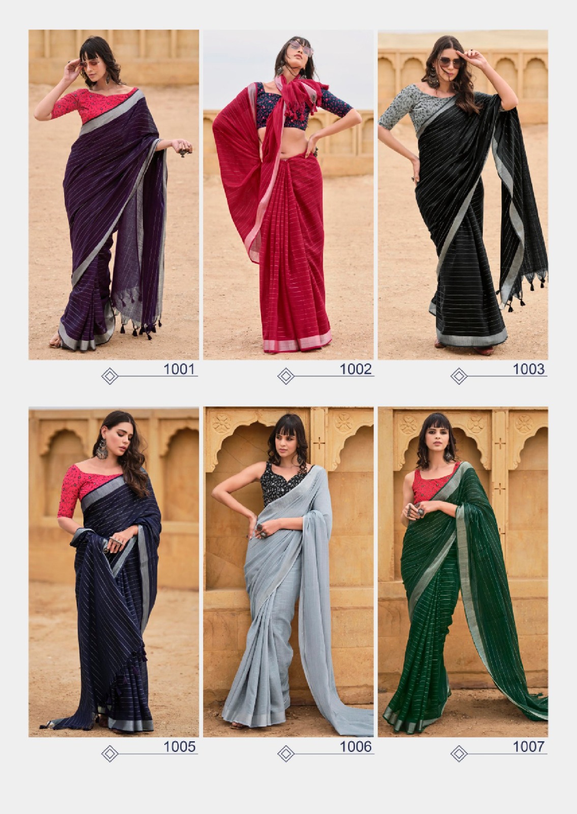 Kashvi Creation Abhilasha Vol 3 Linen Silk Wholesale Sarees Catalog - Image 9