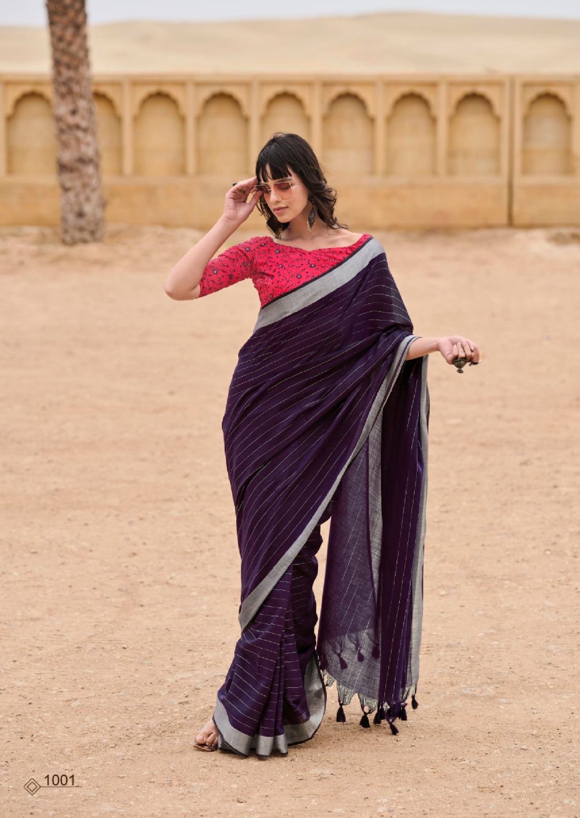 Kashvi Creation Abhilasha Vol 3 Linen Silk Wholesale Sarees Catalog - Image 2