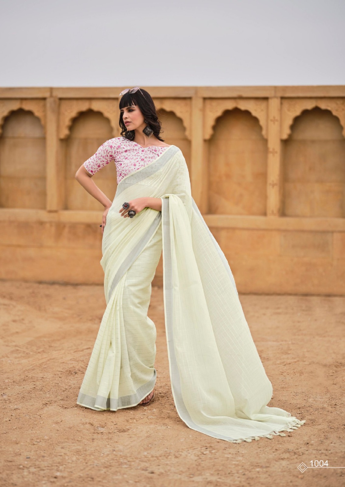 Kashvi Creation Abhilasha Vol 3 Linen Silk Wholesale Sarees Catalog - Image 5