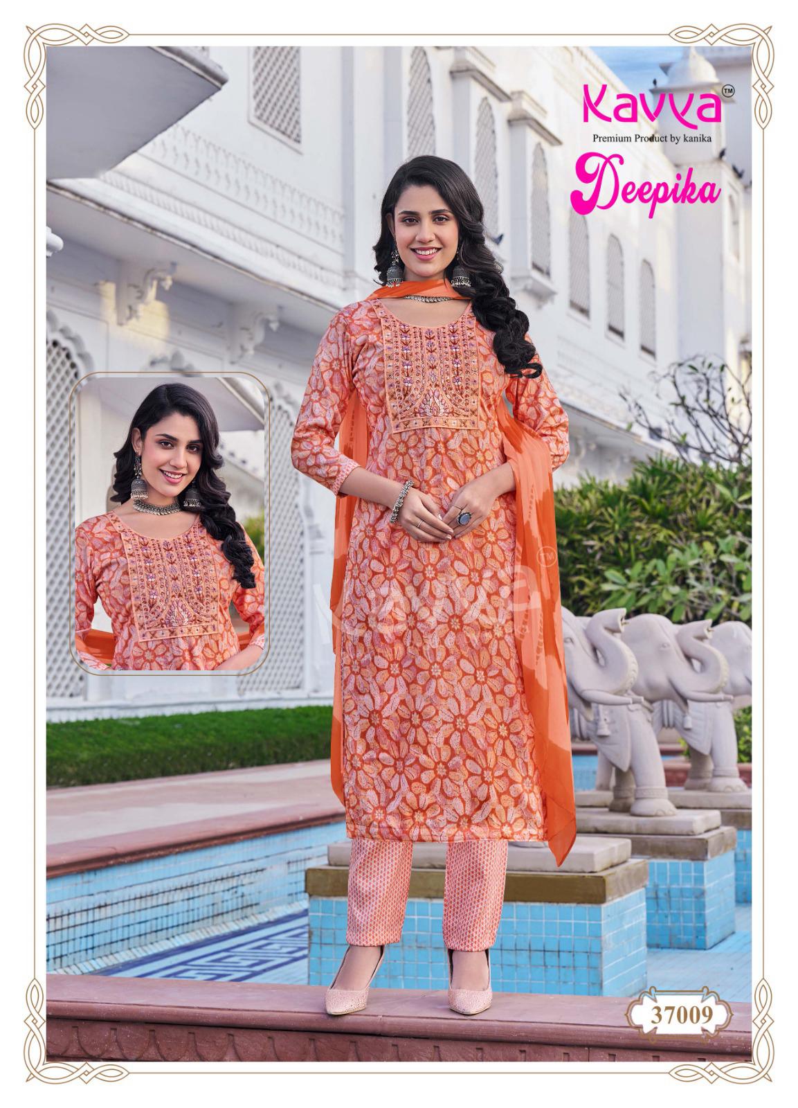 Kavya Deepika Vol 37 Straight Wholesale Kurti Bottom With Dupatta Collection - Image 4