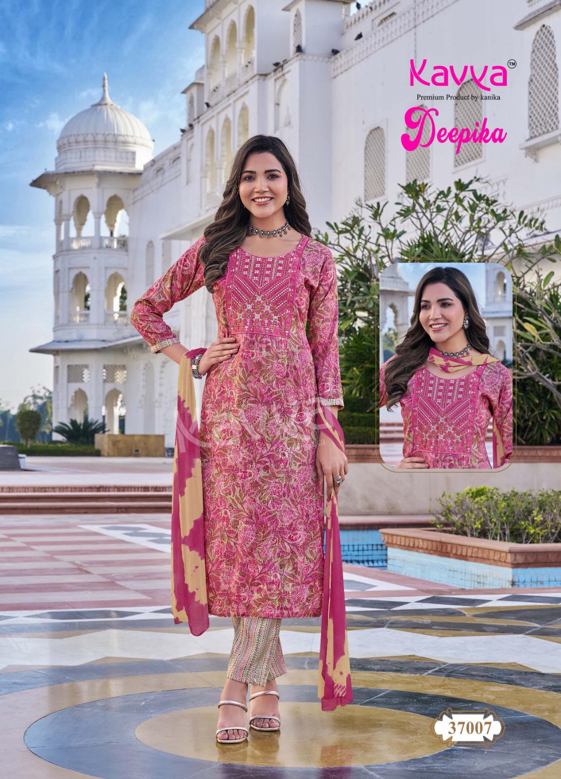 Kavya Deepika Vol 37 Straight Wholesale Kurti Bottom With Dupatta Collection - Image 6