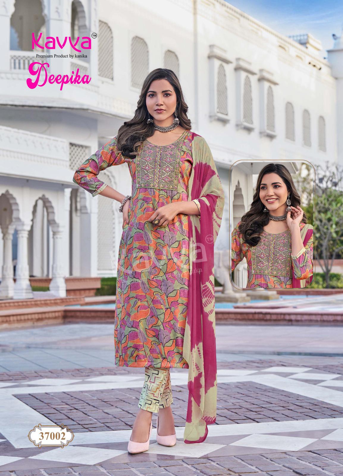 Kavya Deepika Vol 37 Straight Wholesale Kurti Bottom With Dupatta Collection - Image 7