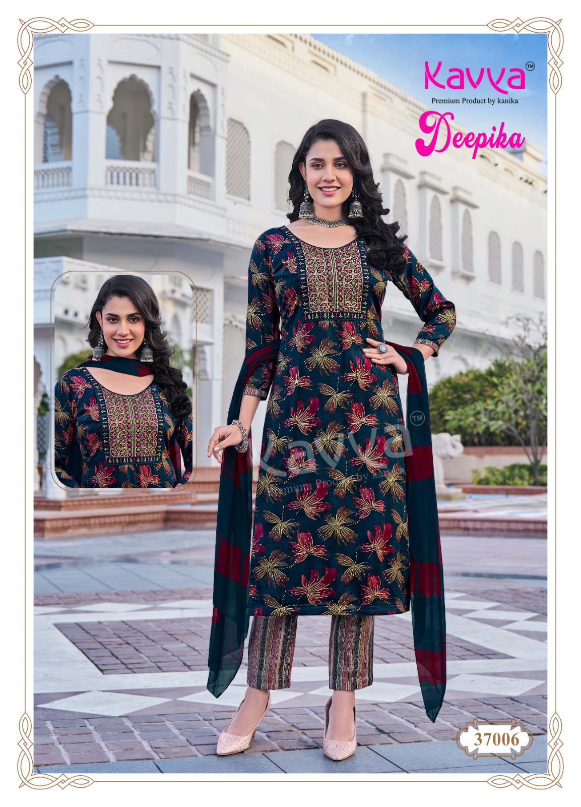 Kavya Deepika Vol 37 Straight Wholesale Kurti Bottom With Dupatta Collection - Image 9