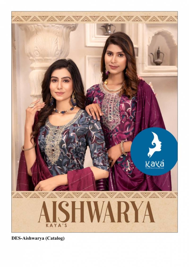 Kaya Aishwarya Chanderi Modal Printed Wholesale Kurti Bottom With Dupatta Collection