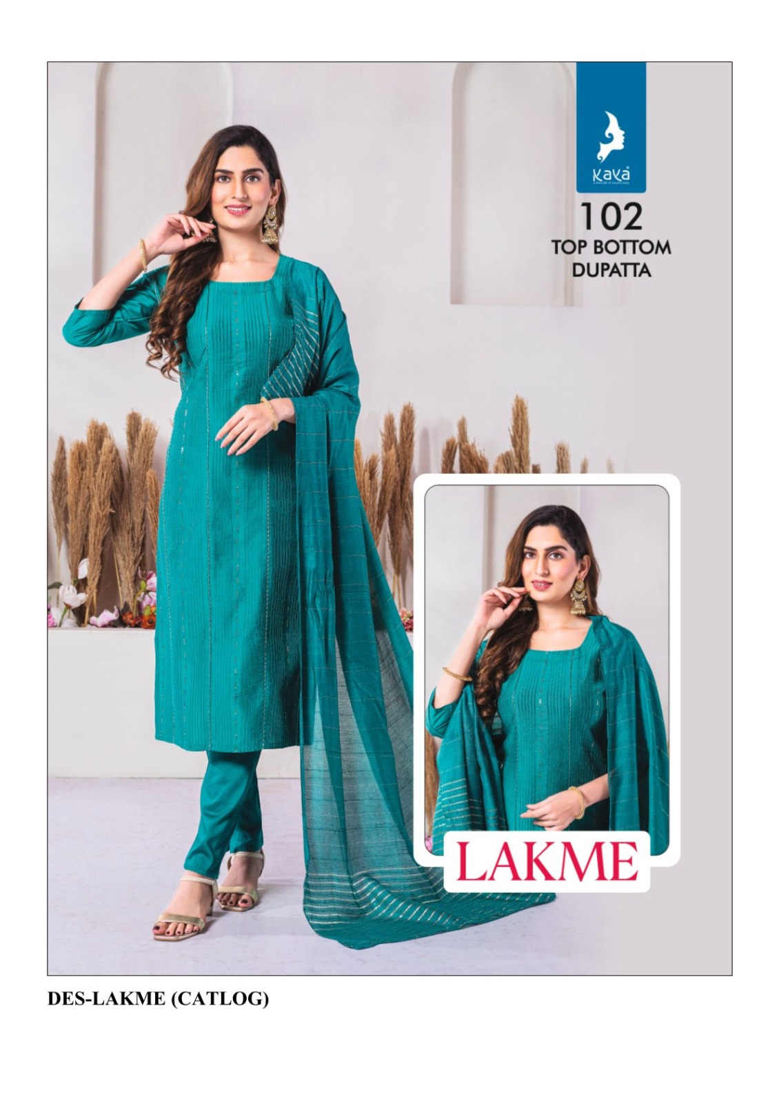 Kaya Lakme Long Slub Wholesale Kurti Bottom With Dupatta Collection - Image 5