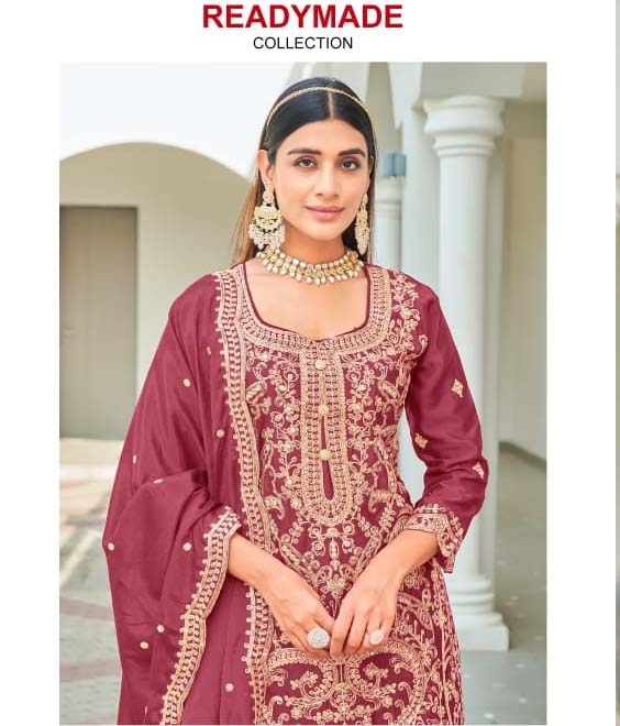 Khas D Num _4425 Chinon Wholesale Pakistani Readymade Salwar Suit Catalog