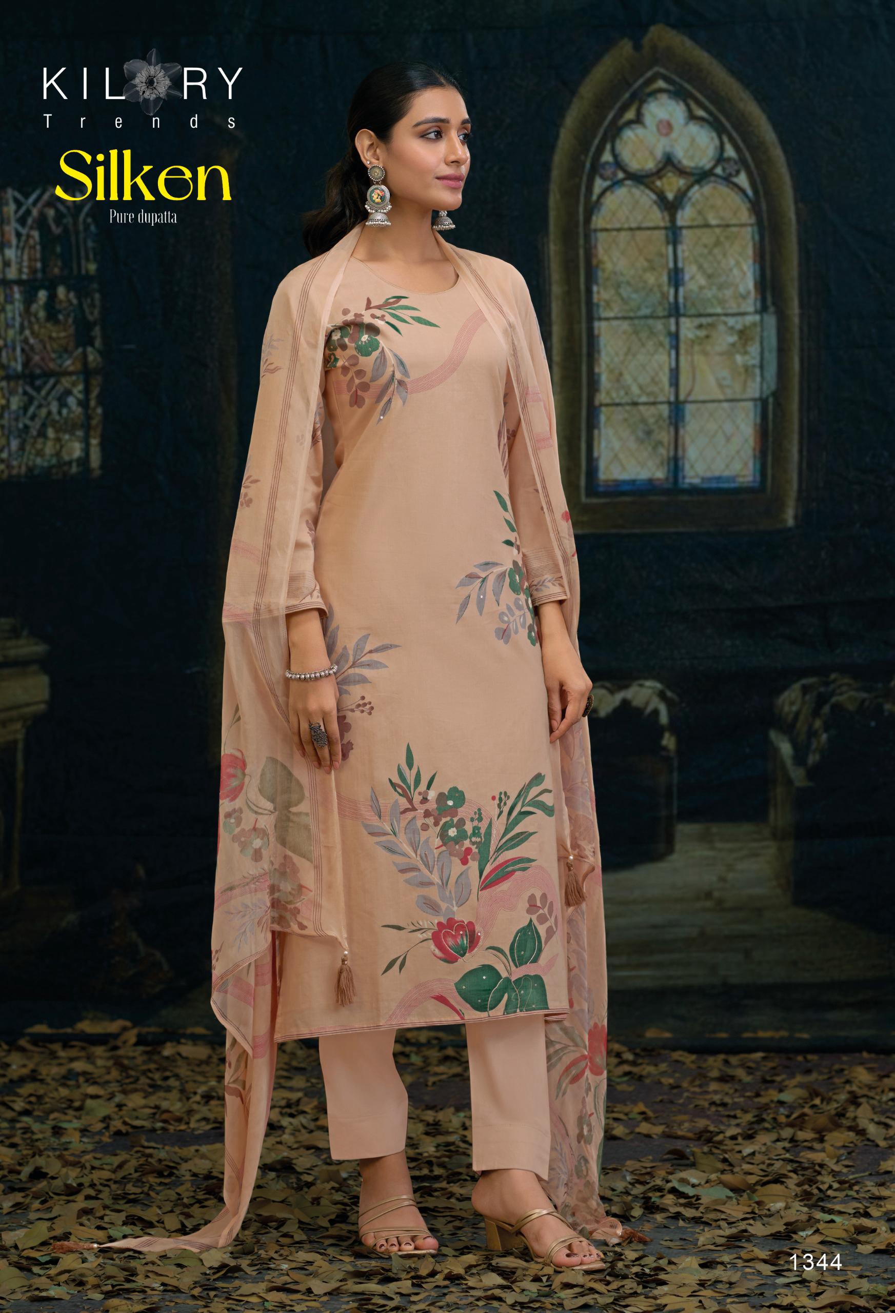 Kilory Trends Silken Pure Lwan Cotton Wholesale Fancy Salwar Suit Catalog - Image 3