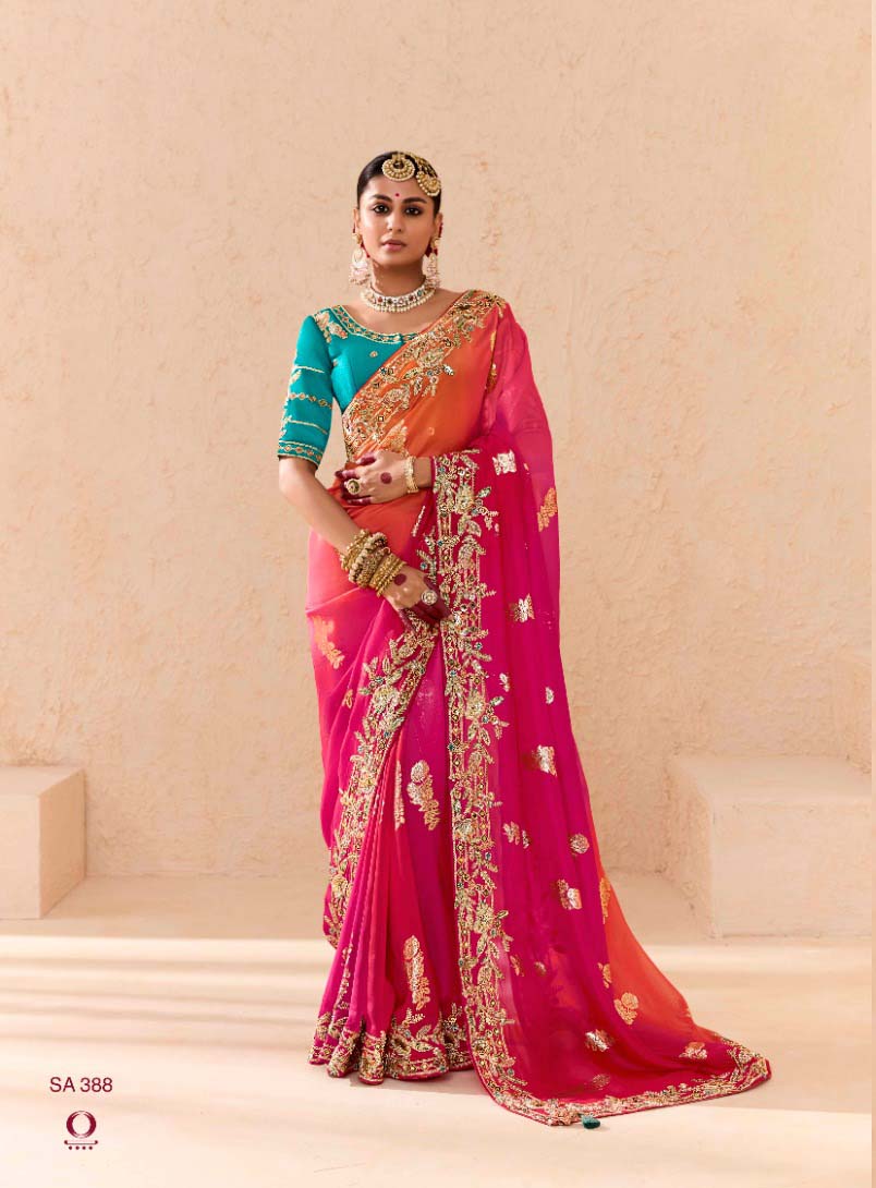 Kimora Shehnaai Viscose Bemberg Wholesale Designer Saree Catalog — Wholesale Sarees, Kimora wholesale from Surat - Gallery Image 9
