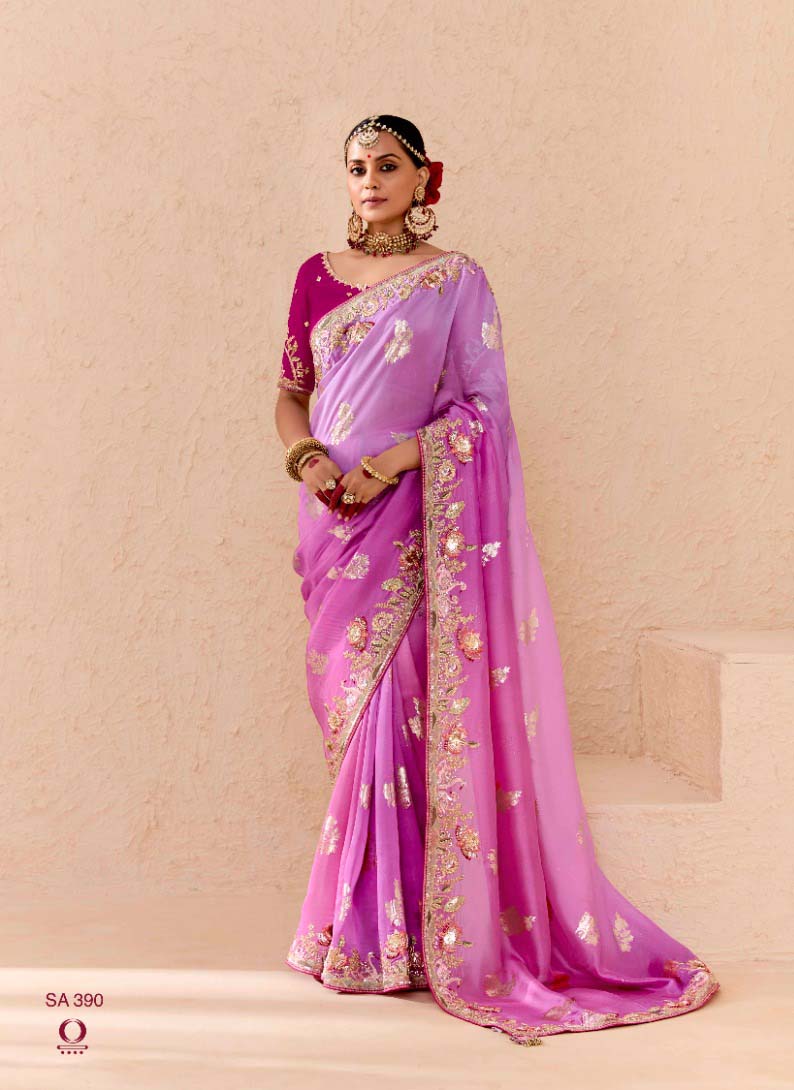 Kimora Shehnaai Viscose Bemberg Wholesale Designer Saree Catalog — Wholesale Sarees, Kimora wholesale from Surat - Gallery Image 11