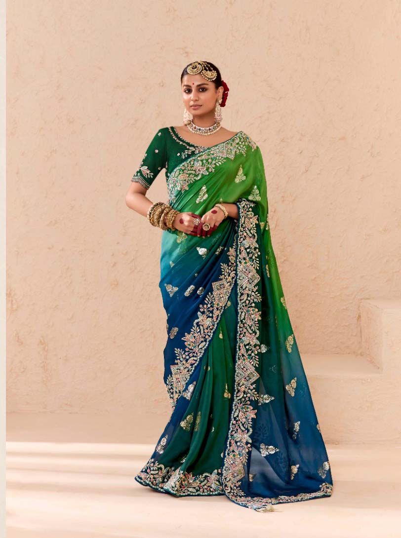 Kimora Shehnaai Viscose Bemberg Wholesale Designer Saree Catalog — Wholesale Sarees, Kimora wholesale from Surat - Gallery Image 12