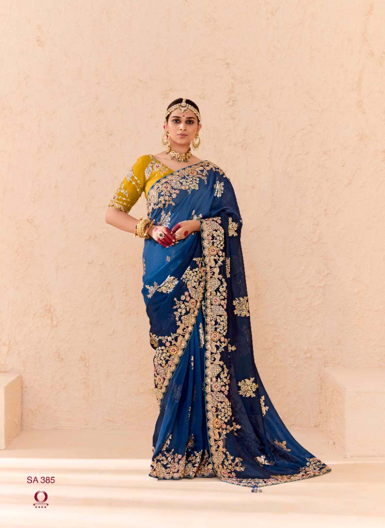 Kimora Shehnaai Viscose Bemberg Wholesale Designer Saree Catalog — Wholesale Sarees, Kimora wholesale from Surat - Gallery Image 6