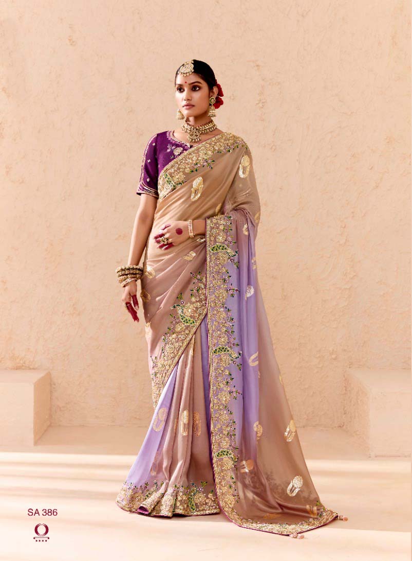 Kimora Shehnaai Viscose Bemberg Wholesale Designer Saree Catalog — Wholesale Sarees, Kimora wholesale from Surat - Gallery Image 7