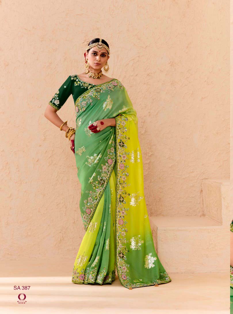 Kimora Shehnaai Viscose Bemberg Wholesale Designer Saree Catalog — Wholesale Sarees, Kimora wholesale from Surat - Gallery Image 8