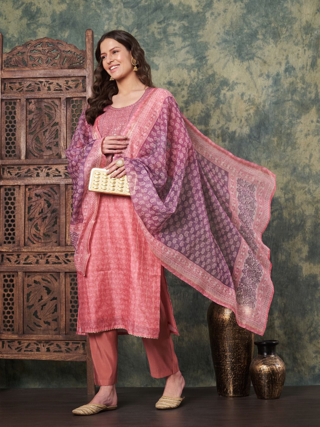 Label Khoj Dn 9788 Ab Silk Wholesale Readymade Salwar Suit Catalog - Image 2