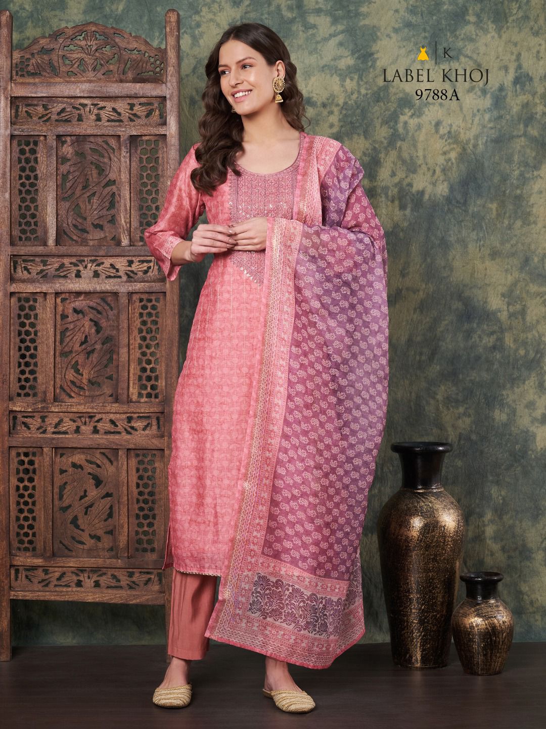 Label Khoj Dn 9788 Ab Silk Wholesale Readymade Salwar Suit Catalog - Image 4