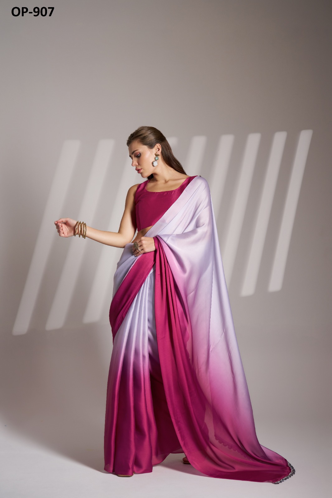 Laxminam OP-907 Latest Designer Chinnon Saree