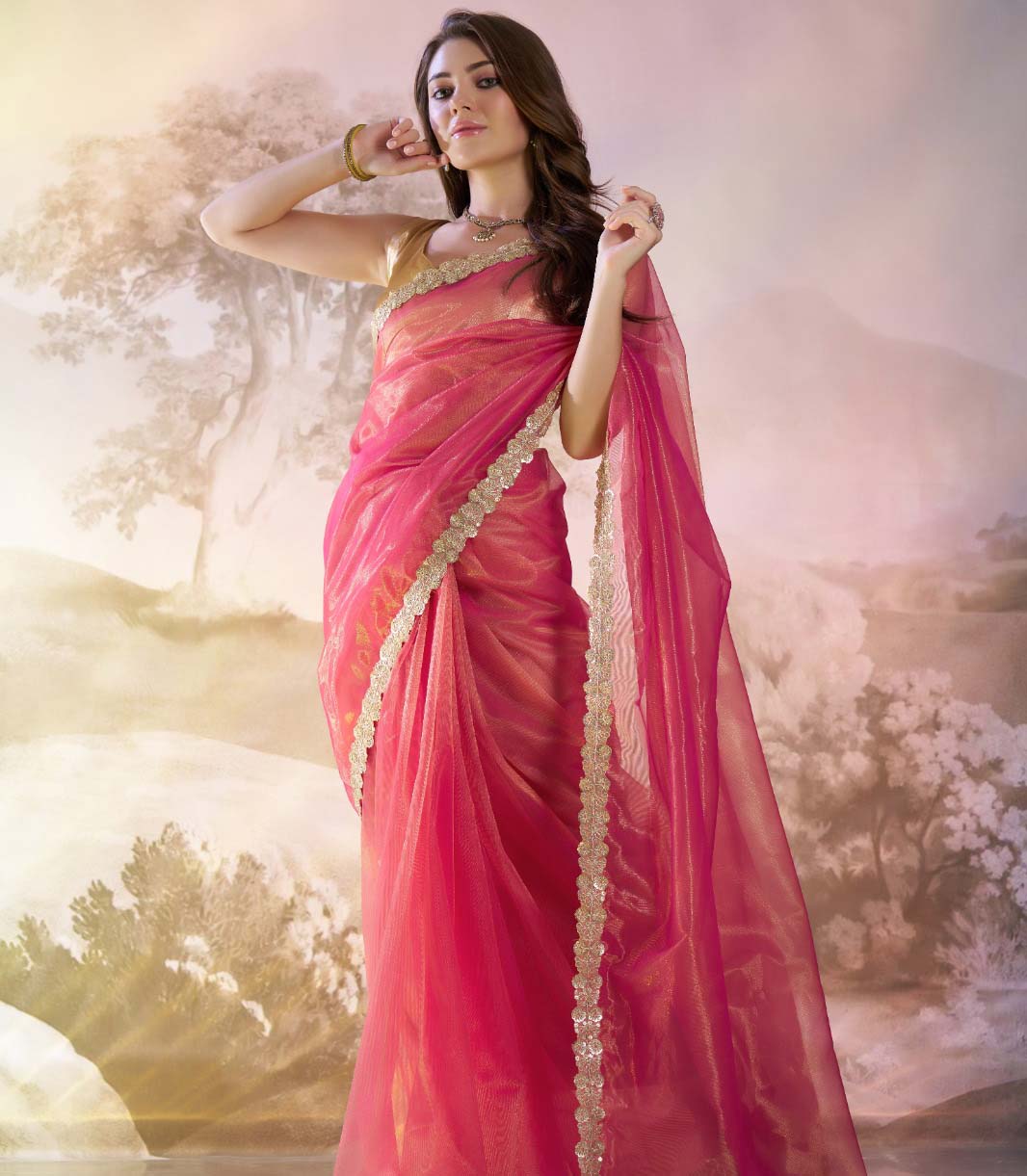 Laxminam Op-916 Twill Net Wholesale Fancy Saree Catalog