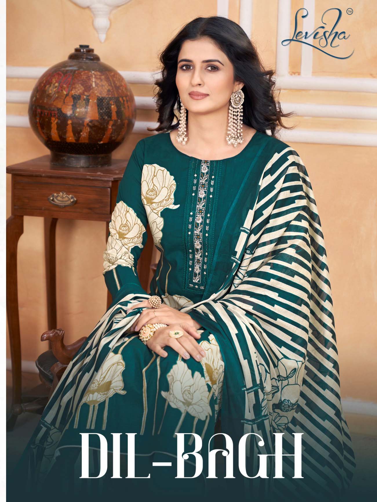 Levisha Dil-Bagh Cemrik Cotton Wholesale Fancy Salwar Suit Catalog