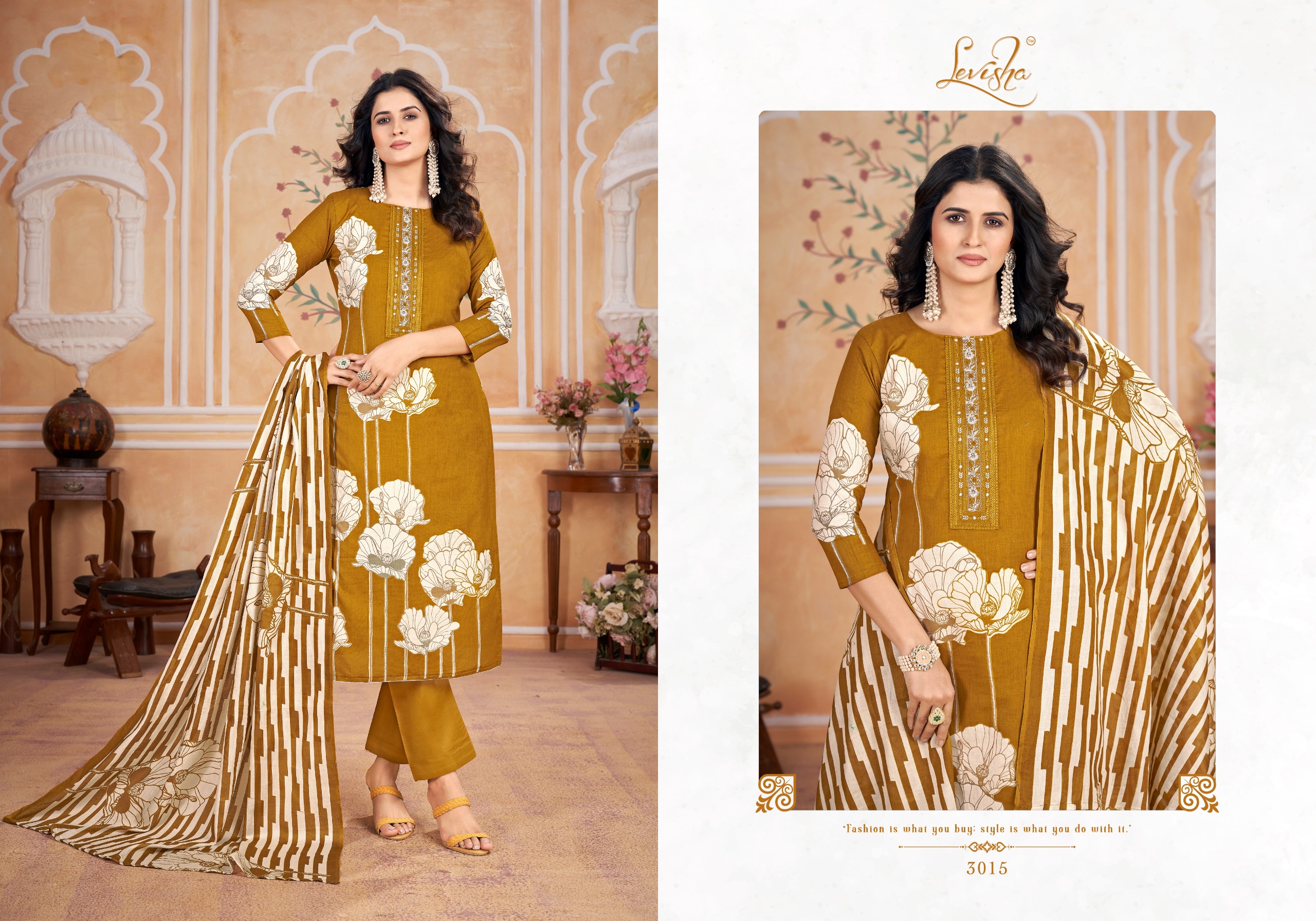 Levisha Dil-Bagh Cemrik Cotton Wholesale Fancy Salwar Suit Catalog - Image 3