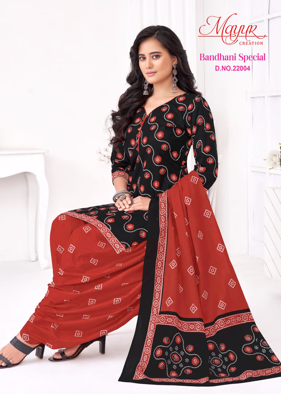 Mayur Bandhani Special Vol 22 Cotton Wholesale Dress Material Collection - Image 8