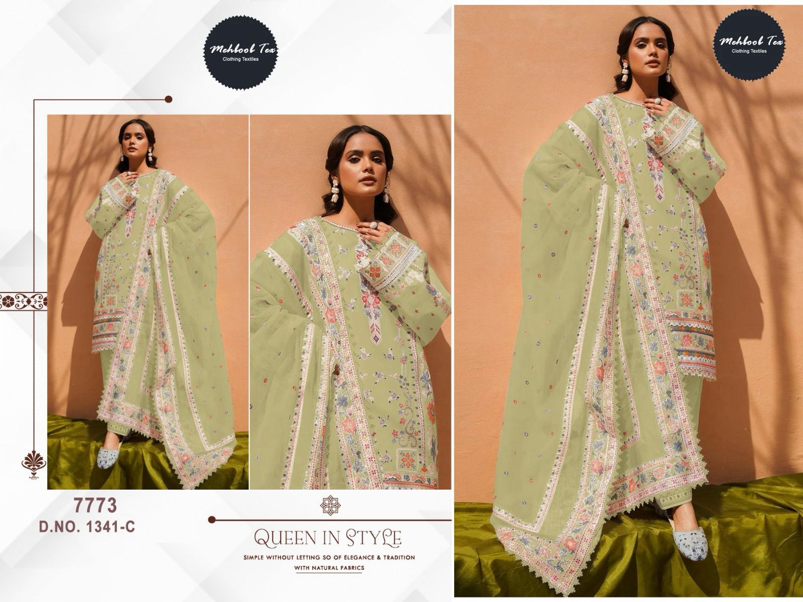 Mehboob Tex 1341 Cotton Wholesale Pakistani Salwar Suit Catalog - Image 4