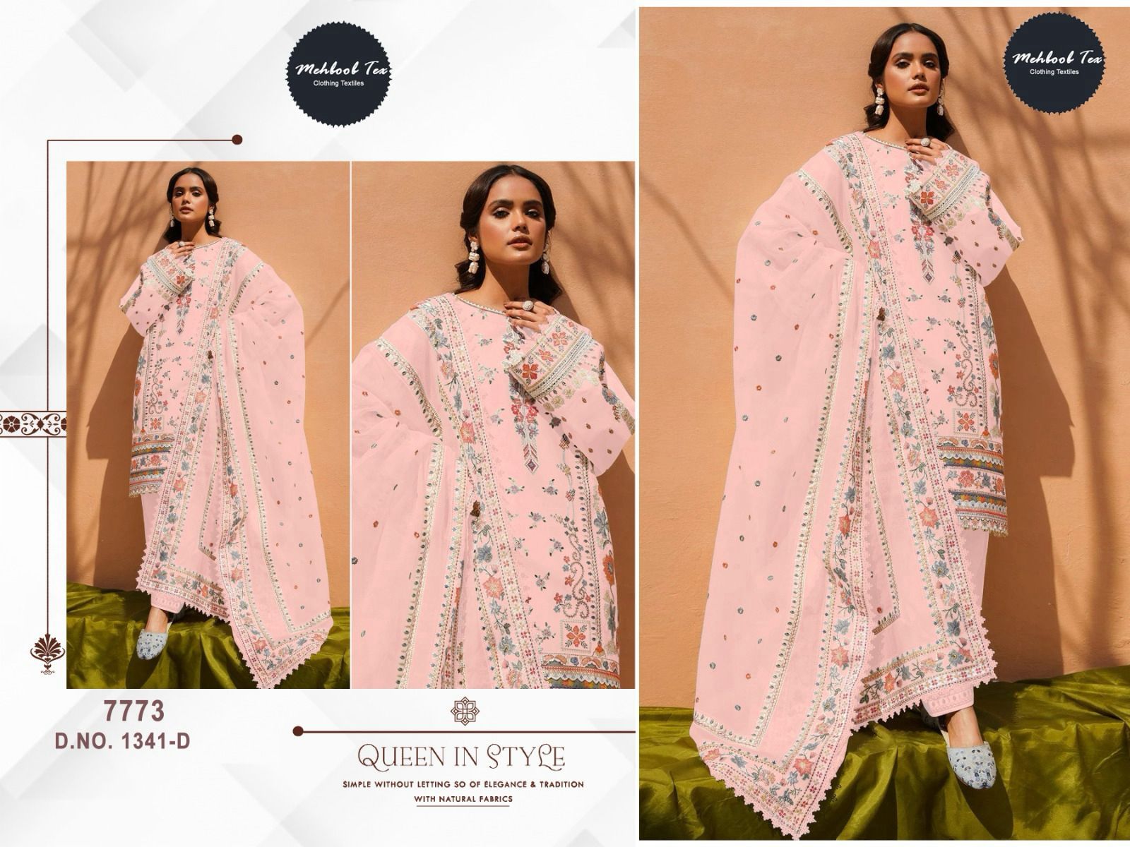 Mehboob Tex 1341 Cotton Wholesale Pakistani Salwar Suit Catalog - Image 5