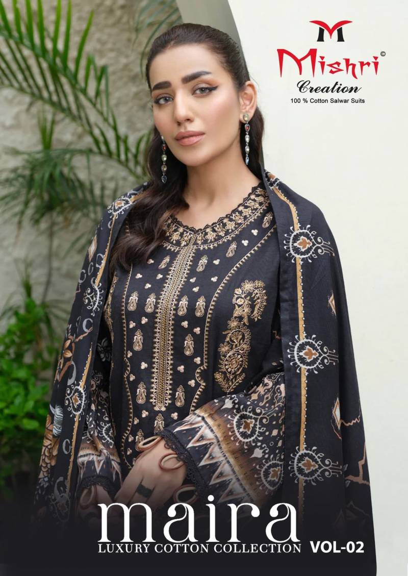 Mishri Maira 2 Luxury Cotton Printed Wholesale Pakistani Eid  Collection