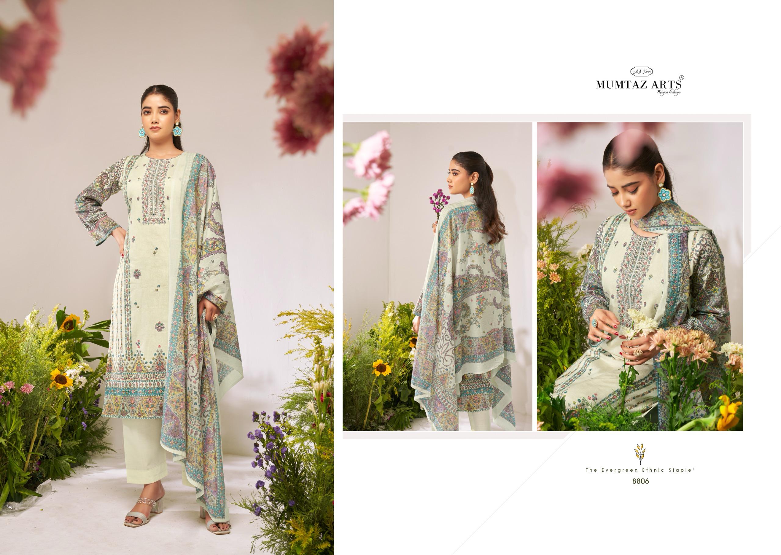 Mumtaz Flower Valley Series 8801 Digital Printed Wholesale Pakistani Salwar Suit Collection - Image 2