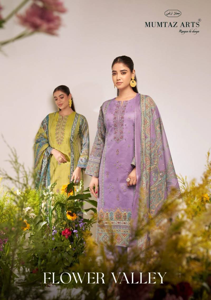 Mumtaz Flower Valley Series 8801 Digital Printed Wholesale Pakistani Salwar Suit Collection