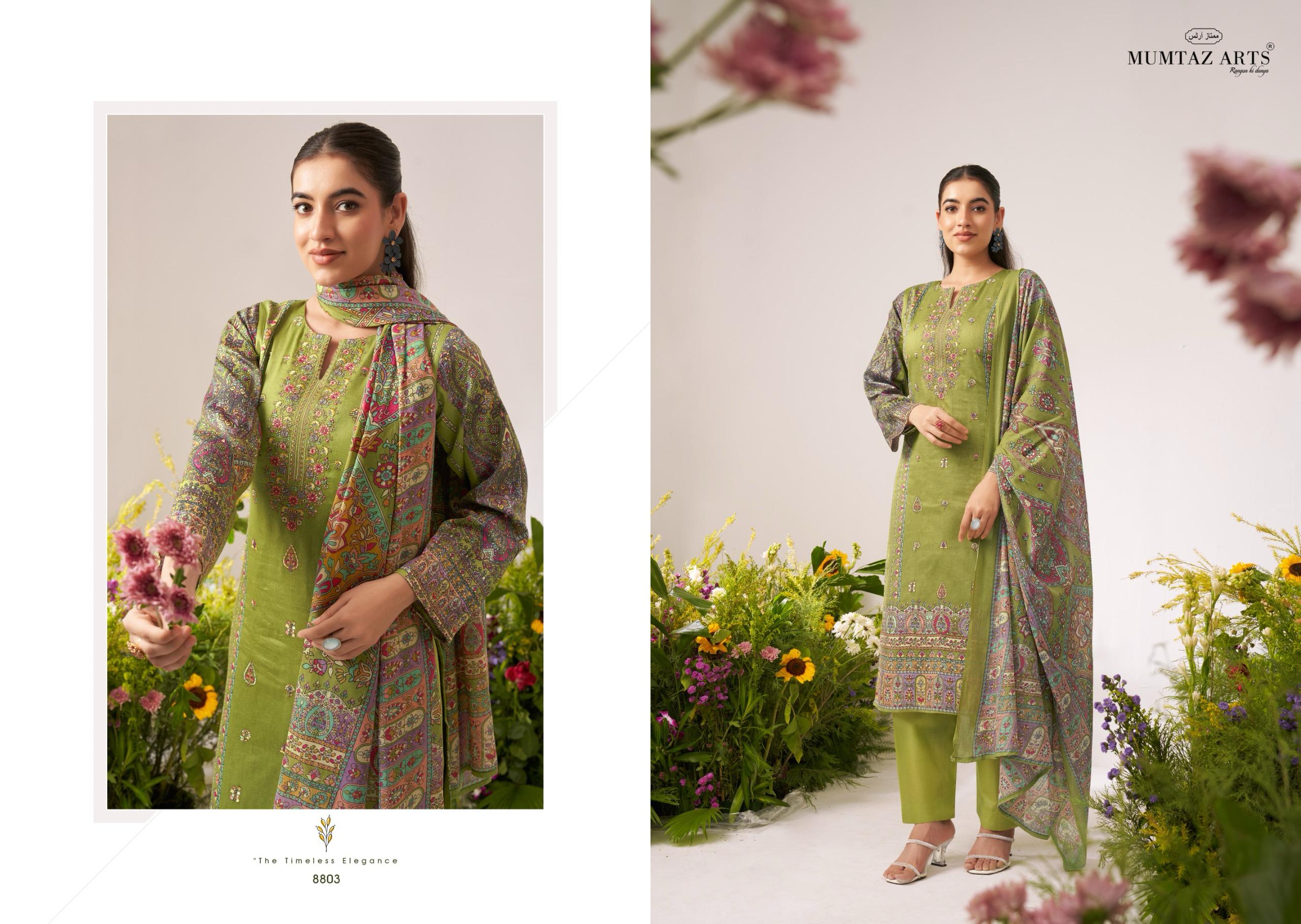 Mumtaz Flower Valley Series 8801 Digital Printed Wholesale Pakistani Salwar Suit Collection - Image 4