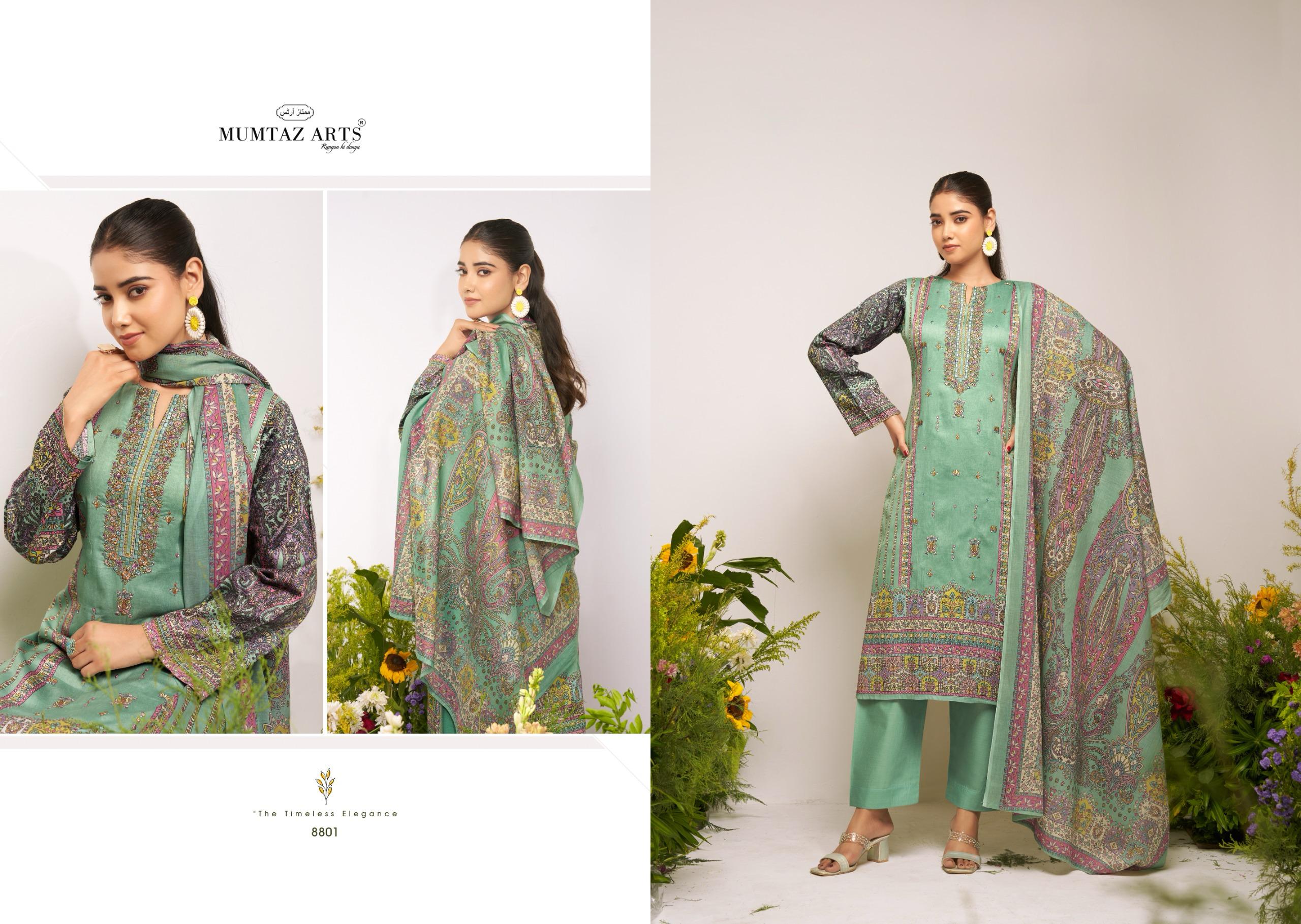 Mumtaz Flower Valley Series 8801 Digital Printed Wholesale Pakistani Salwar Suit Collection - Image 5