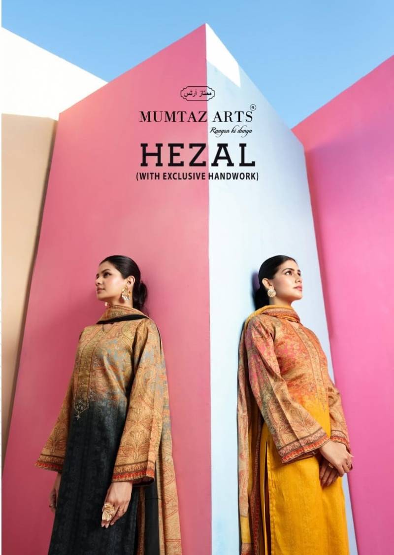 Mumtaz Hazel Jam Satin Digital Printed Wholesale Dress Material Collection