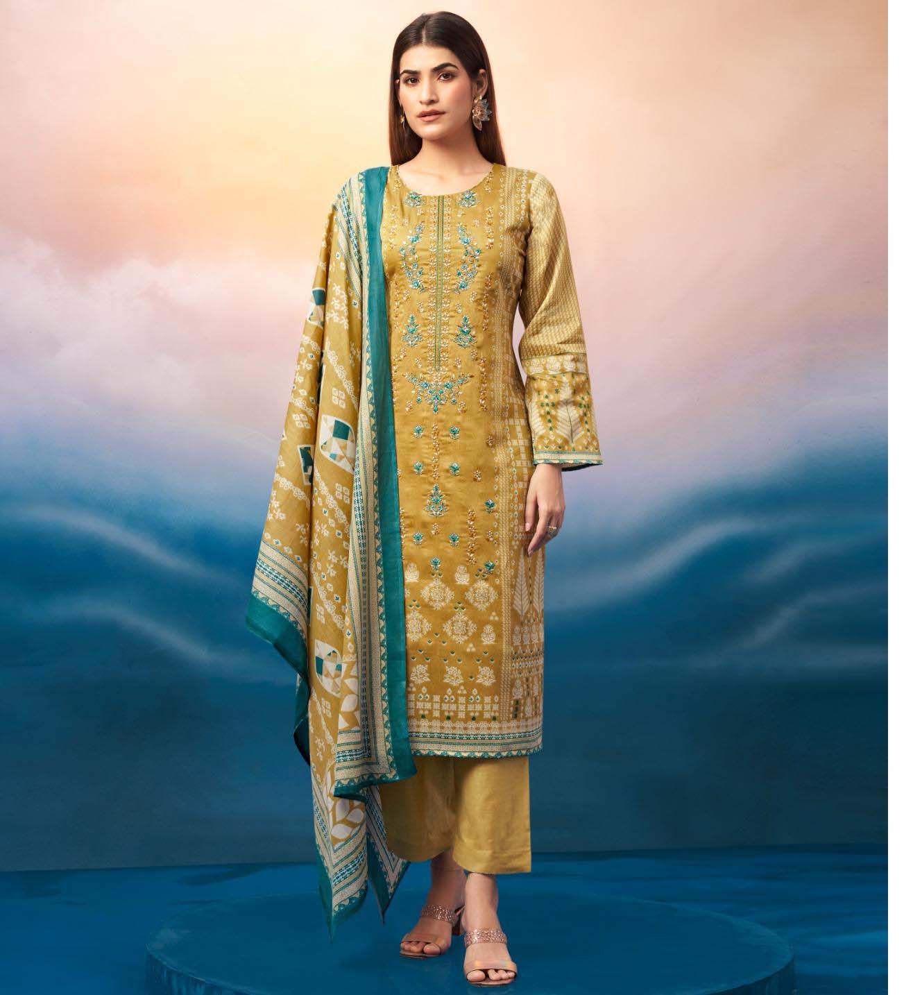 Mumtaz Noor E Jahan Jam Satin Digital Printed Wholesale Pakistani Eid Collection