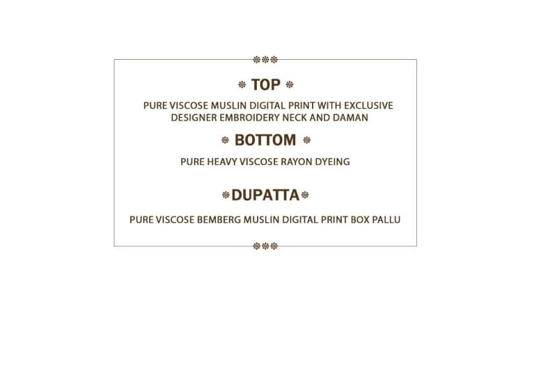 Mumtaz Tulip Tales Viscose Maslin Digital Printed Wholesale Dress Material Catalog - Image 5