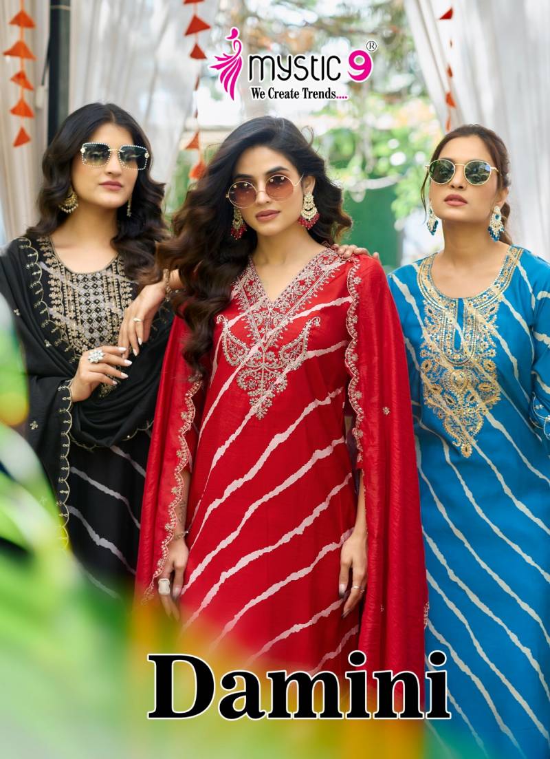 Mystic 9 Damini Vol 1 Premium Rayon Wholesale Kurti Bottom With Dupatta Collection